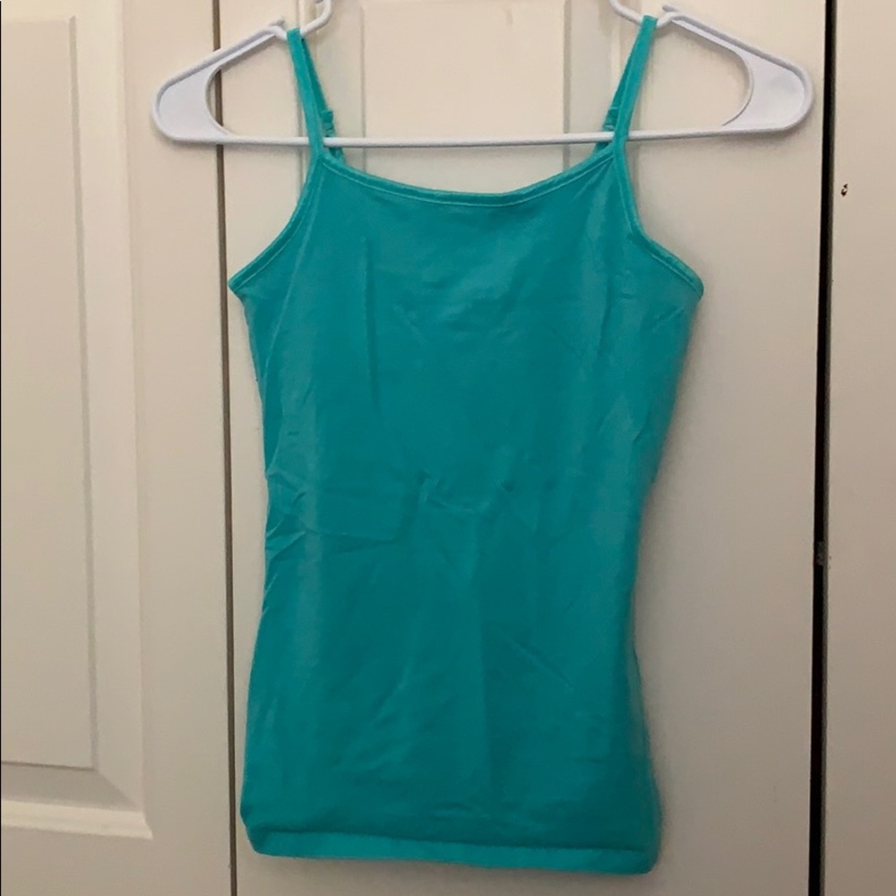 light blue tank top